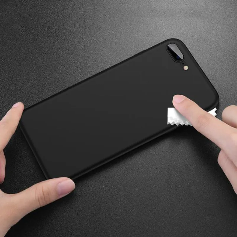 Жидкий силиконовый защитный чехол для телефона для iPhone 7 Plus 8 Plus ударопрочный жесткий чехол на заднюю панель детская шелковистая мягкая на ощупь Готовая
