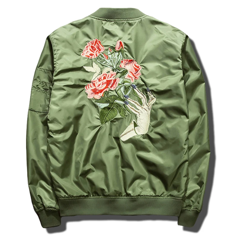 Женская куртка-бомбер на весну и осень Chaquetas Mujer куртки для пар с цветочной