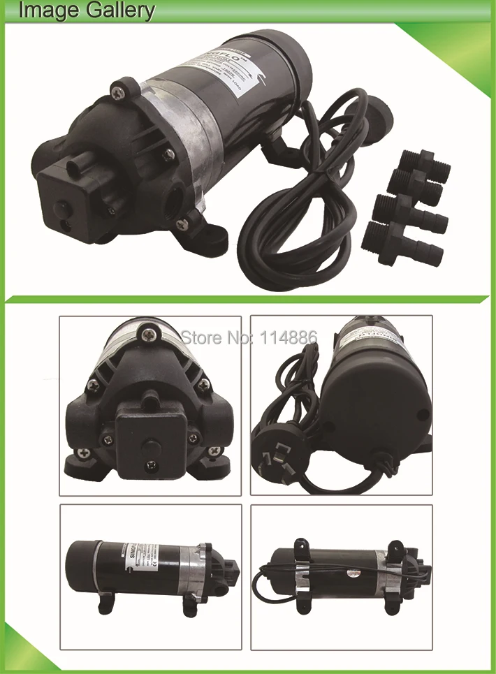 Singflo DP-160M 220 В переменного тока 5.5LPM 160Psi 0.55A высокого давления мойки туфли на