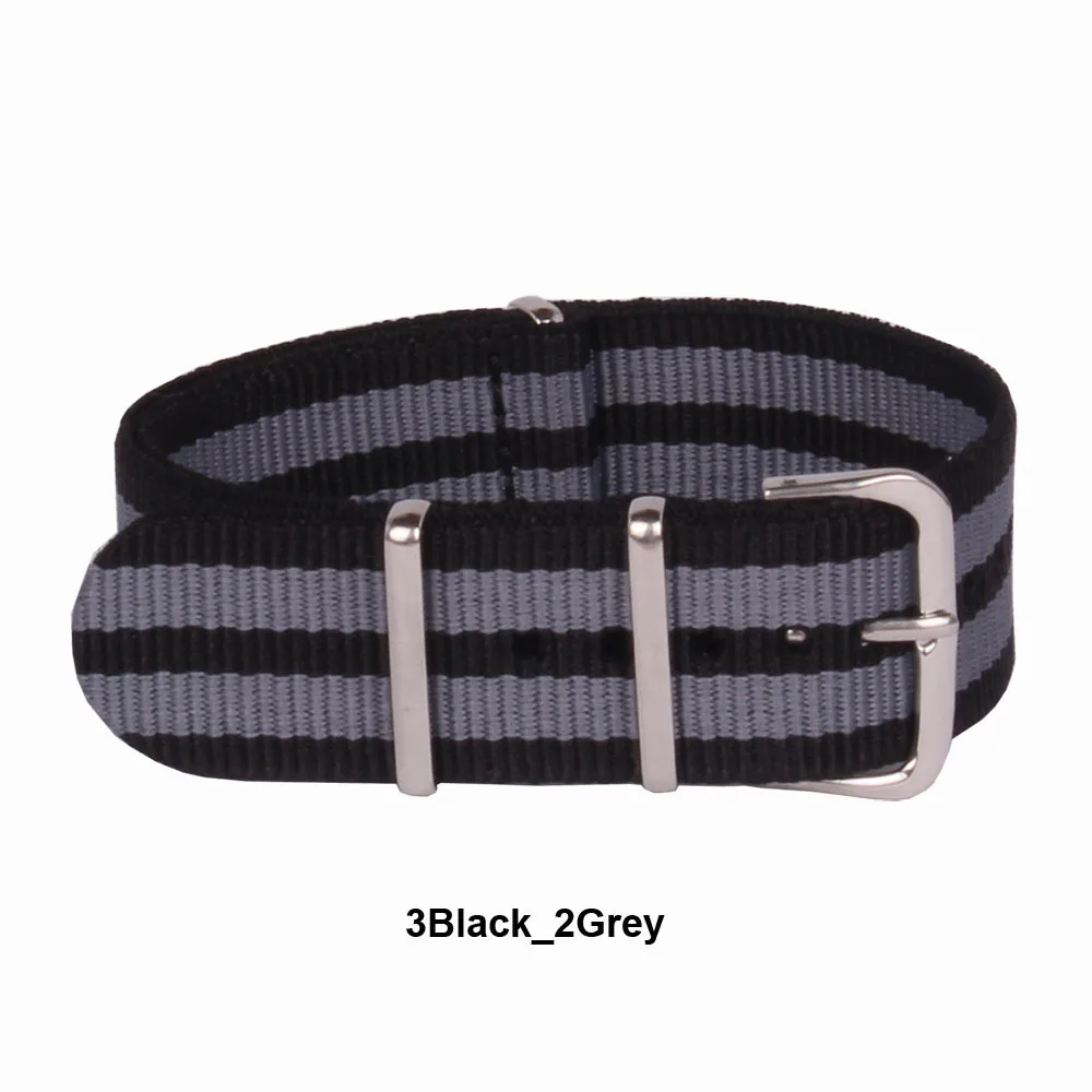 Ремешок нейлоновый для наручных часов спортивный армейский браслет в стиле НАТО