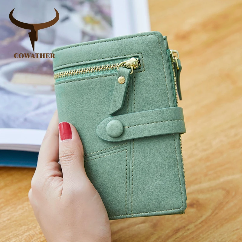 COWATHER Advanced PU leather women wallets 2021 new design high quality lady wallet fashion good puse X915 free shipping | Багаж и сумки