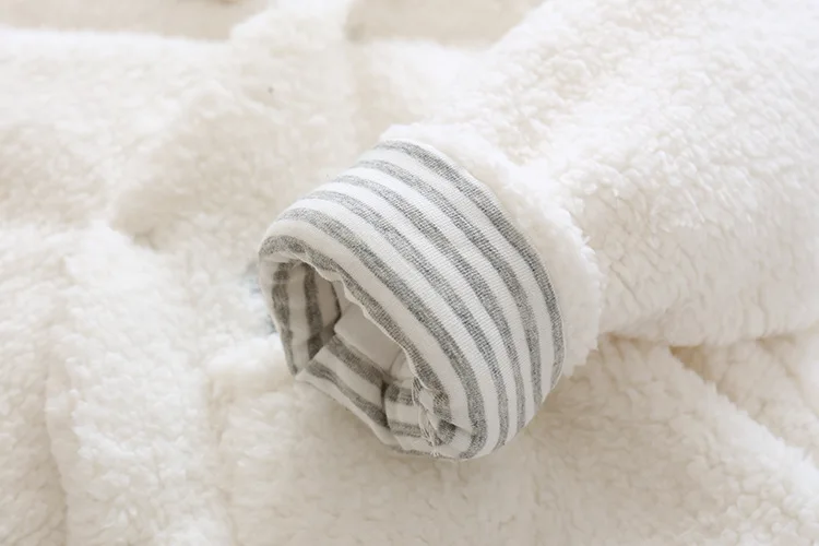 Зимние комбинезоны плотные Ползунки для новорожденных Одежда теплый комбинезон