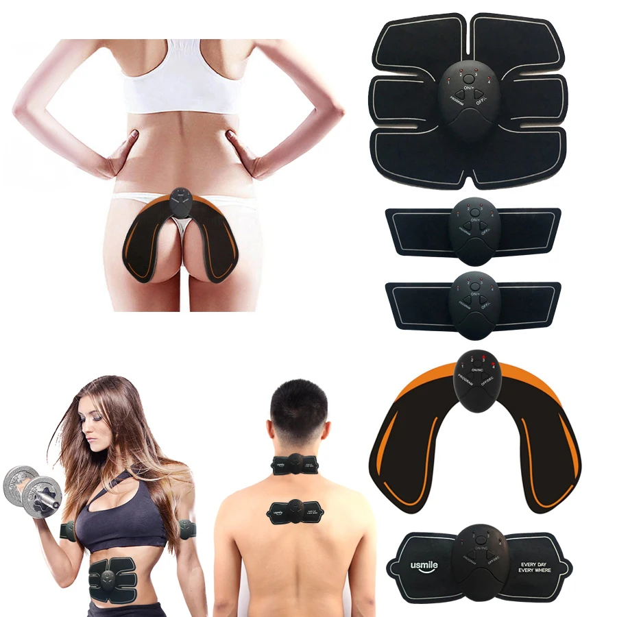 Брюшного шейки матки электронный EMS тренажер для мышц похудения Body Shaper Мощность