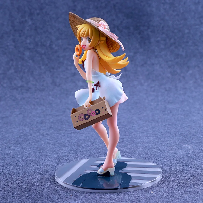 Аниме Monogatari Nisemonogatari Oshino Shinobu ПВХ Фигурки игрушки супер кавайная девочка фигурки