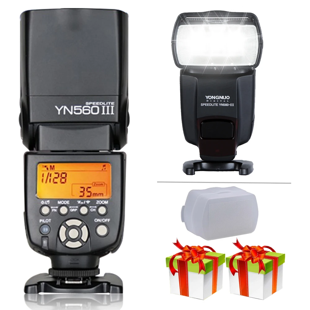 Yongnuo YN560III универсальная вспышка Speedlite YN-560III YN560 III беспроводной фонарик для камер Canon Nikon Pentax Olympus sony