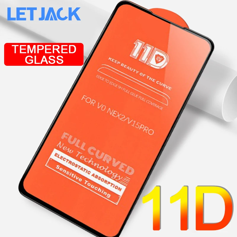 

11D Full Coer Tempered Glass on the for VIVO V11 Pro V9 Screen Protector for VIVO Y93 Y95 Y85 V11 Glass Protection Film