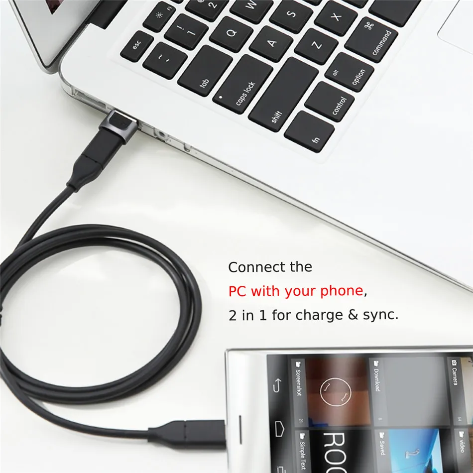 Адаптер-адаптер ROCK micro usb для освещения USB-C 3,1 OTG конвертер type-c type C для смартфонов Android разъем для зарядки и передачи данных