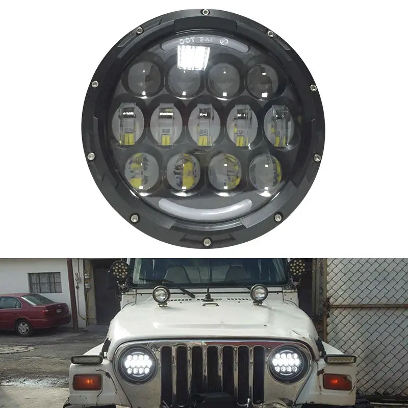 Только в Казахстан высокое Мощность 105 Вт 7 inch круглый автомобилей светодиодные