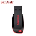 Оригинальный флэш-накопитель SanDisk Cruzer Blade флеш-диск USB 2,0, 8 ГБ, 16 ГБ, 32 ГБ, U-диск, мини-флешка, 64 ГБ, 128 ГБ, карта памяти, флеш-диск для ПК