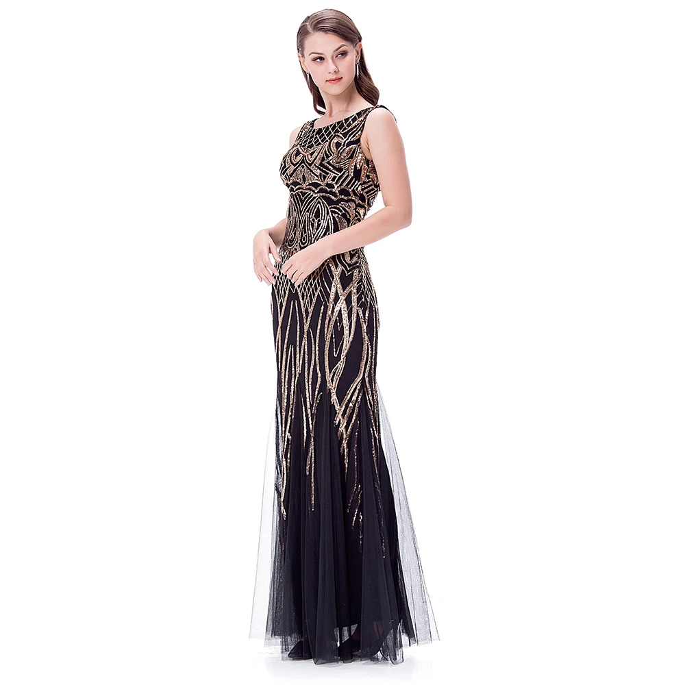 Angel-Fashion, женские вечерние платья с рукавами-крылышками для мамы невесты, Abendkleid, золотистые Светоотражающие платья с блестками, 377