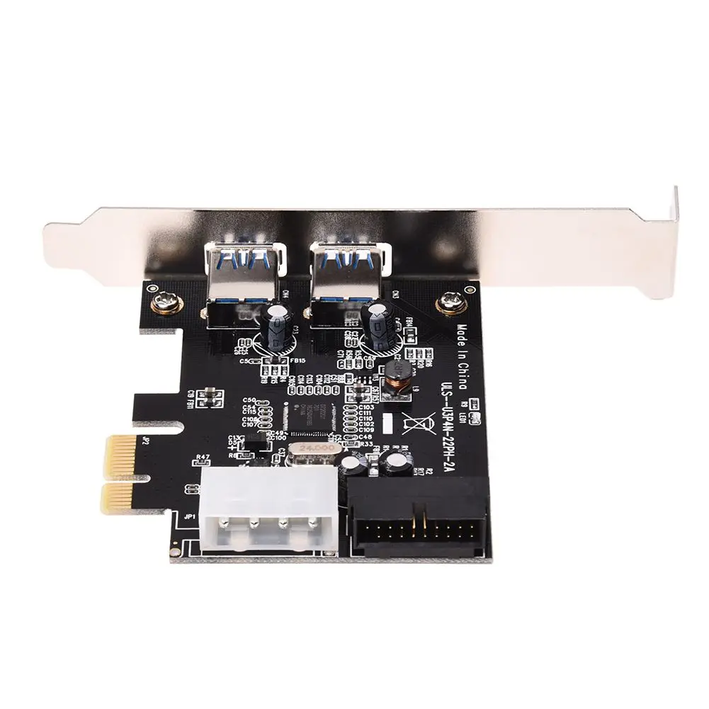 Супер Скоростной 2-портовый USB 3 0 PCI-E PCI Express 19-контактный USB3.0 15-контактный SATA разъем