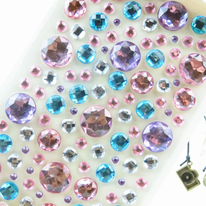 1 лист алмазов стикеры со стразами телефон PC украшения для самодельного