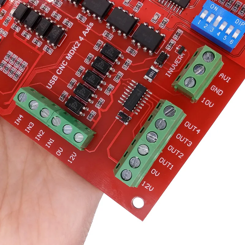 Коммутационная плата MACH3 CNC USB 100 кГц 4 оси интерфейс драйвер motion контроллер драйвер платы с вентилятором