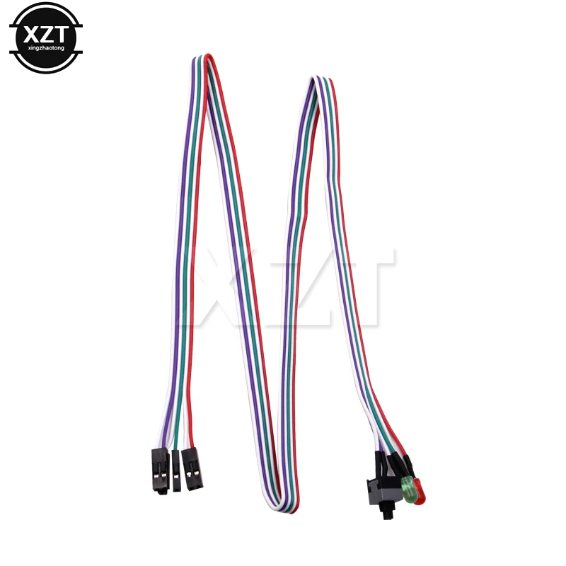 5 шт. настольный компьютер ПК чехол SW перезапуск питания сброс HDD светодиодный