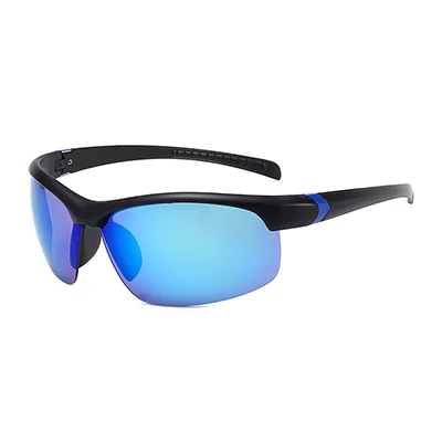 Black Blue Новые рыболовные солнцезащитные очки на открытом воздухе UV400 ЗАЩИТА Пешие прогулки Вождение Велоспорт очки унисекс дорожный велосипед MTB очки - Цвет: Black Blue