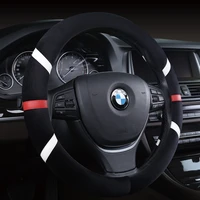 kkysyelva warm fur black car steering wheel cover winter interior accessories auto plush steering wheels car styling