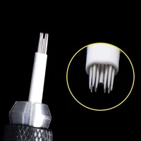 permanent makeup microblading 10 pin tattoo needles shading blade 5 needles of god for 3d eyebrow embroidery manual tattoo pen