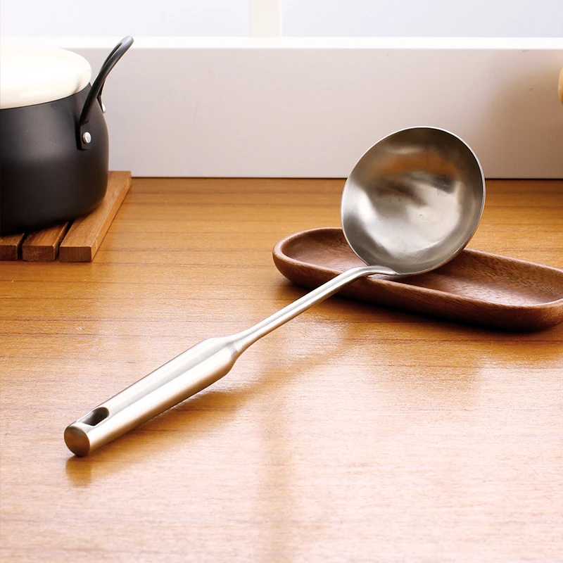 ORZ ложка для супа с длинной ручкой настенная лопатка из нержавеющей стали соусы