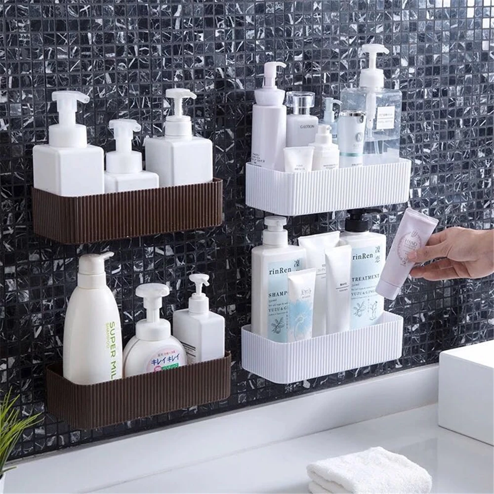 Кухонная полка для ванной клейкая стойка хранения Badkamer Rek душа кухонные