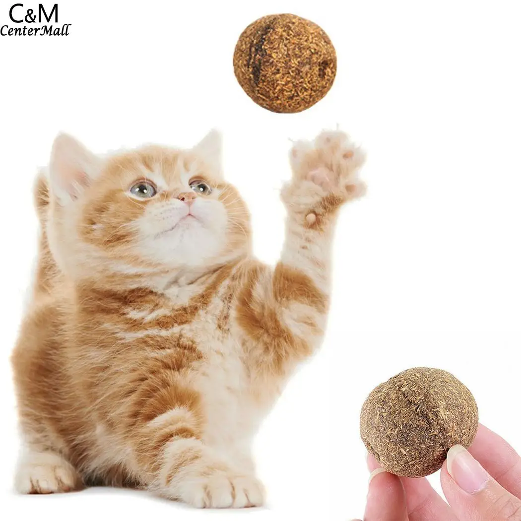 Кошачий мячик для лечения домашних животных 3 дюйма мяча 2 см съедобный как