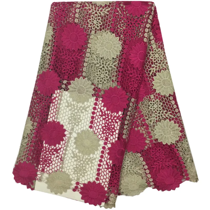 2017 г. Лидер продаж Высокое качество Африканский гипюр шнур Кружево Ткань