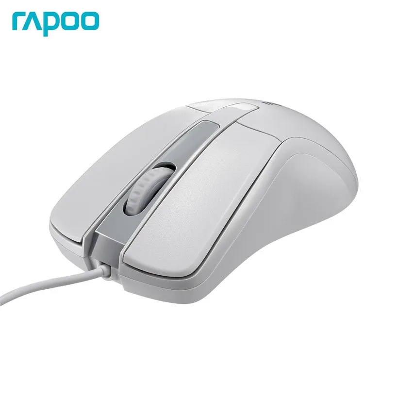 Rapoo Оптическая Мышь Gaming Офис Компьютерные Мыши с Высоким Качеством Кабеля эргономичная Мышь Для Портативных ПК Desktop