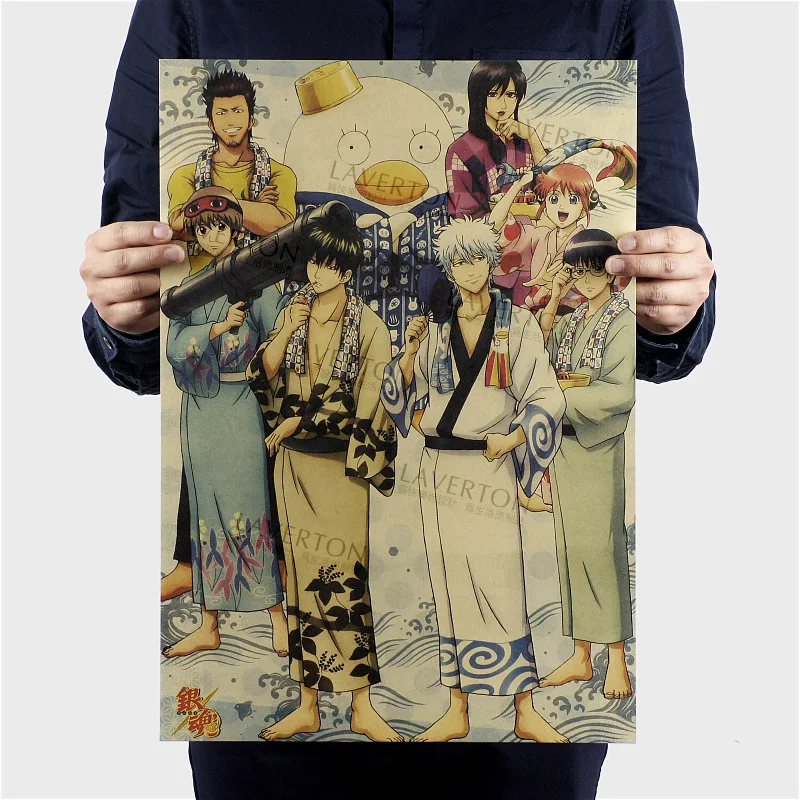 Высокое качество гинтама D стиль/классический японский мультфильм комикс/крафт