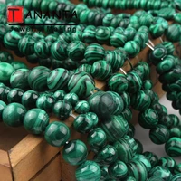 natural stones green malachite beads faceted square heart round rondelle beads for jewelry making diy handmade bracelet necklace