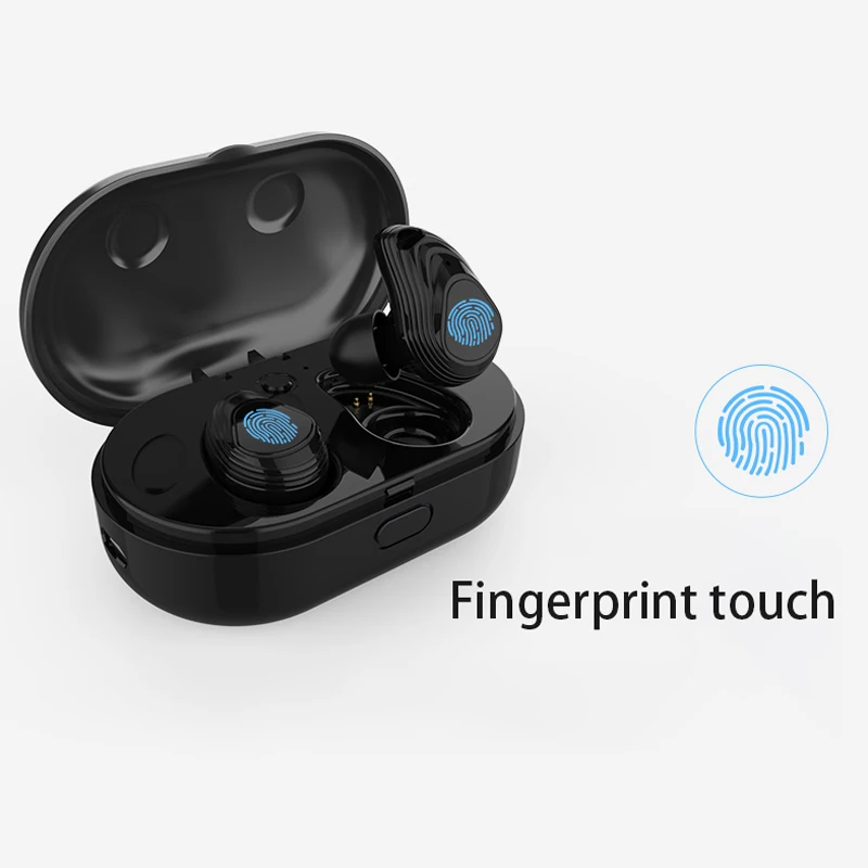 Bluetooth наушники с сенсорным управлением Hifi стерео беспроводной микрофон для телефона с зарядным устройством мини