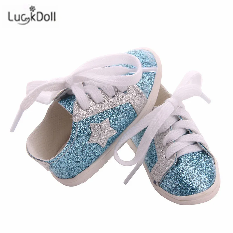 LUCKDOLL вафельная пятиугольная обувная игрушка ShoesFit 18 дюймов американская 43 см детская кукла одежда аксессуары, игрушки для девочек, поколение, день рождения Gif
