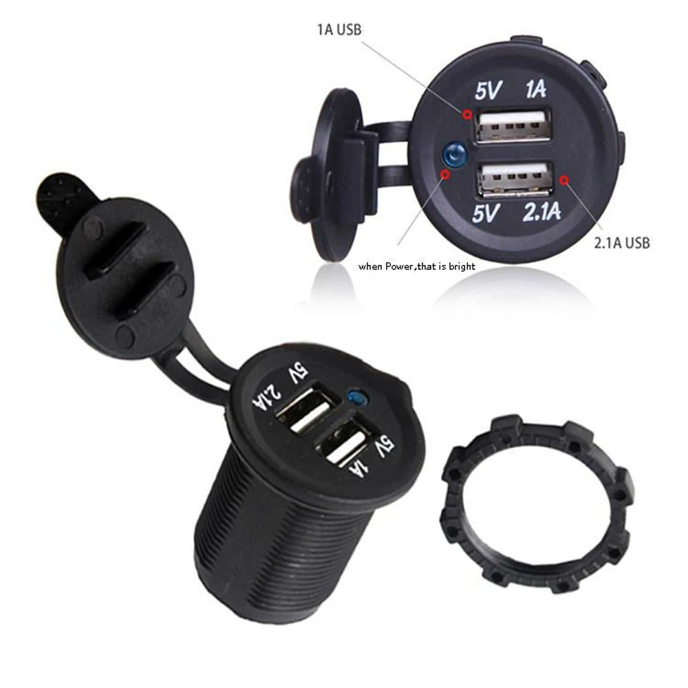 Водонепроницаемое зарядное устройство CHSKY с двумя USB портами 5 В 3 1 А|lighter socket|cigarette