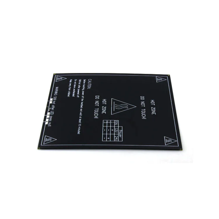 MK2B Heatbed PCB Hotbed Hot Plate 214 мм квадратная двойная мощность 12/24 в для 3D принтера Prusa Mendel