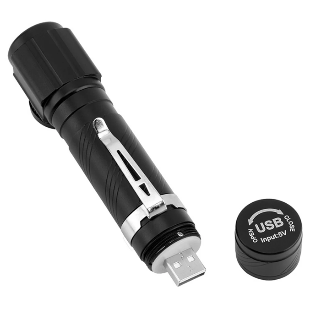 Магнитный зуммируемый перезаряжаемый светодиодный фонарик 3000 лм Ультраяркий