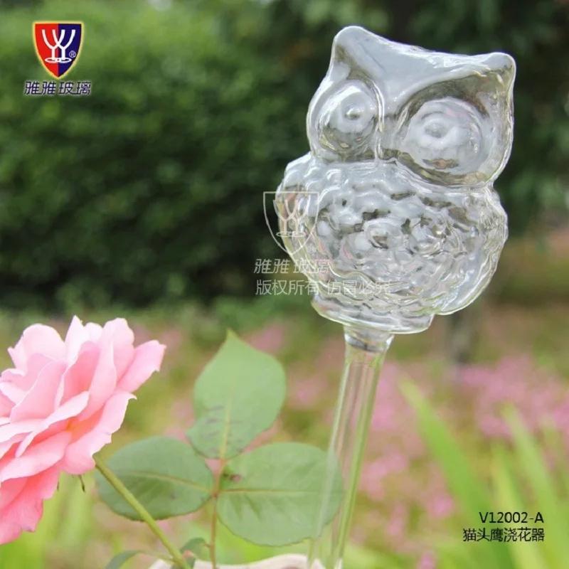 

Lovely Owl Glass Watering Bulb Flower Handmade Glass Snail Garden Decoration Glass Marbles Automatic Watering flower Home Decor