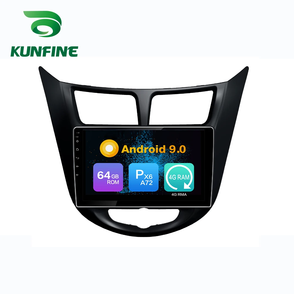 Android 9 0 Ram 4G Rom 64G PX6 Cortex A72 автомобильный DVD GPS мультимедийный плеер стерео для Hyundai