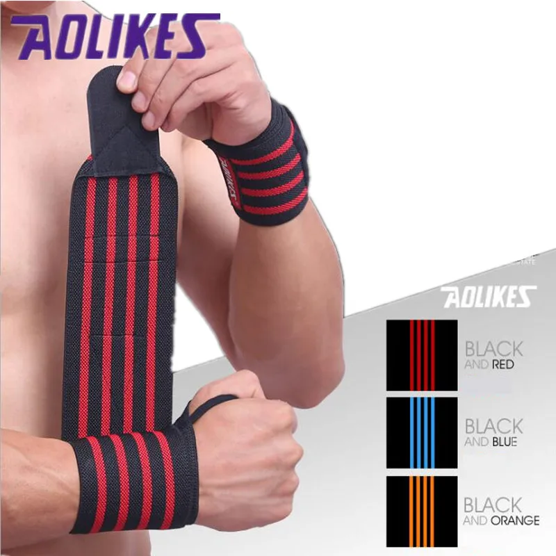 Спортивный хлопковый эластичный бандаж ручной фитнес спортивный браслет с