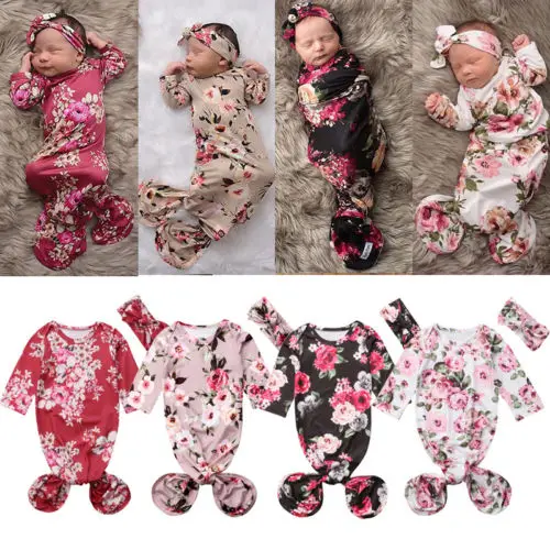 

2Pcs Kids Baby Girl Floral Mermaid Sleeping Bags Blankets Toddler Girls Blanket Headband 2Pcs Newborn Sleeping Bag Swaddle Wrap
