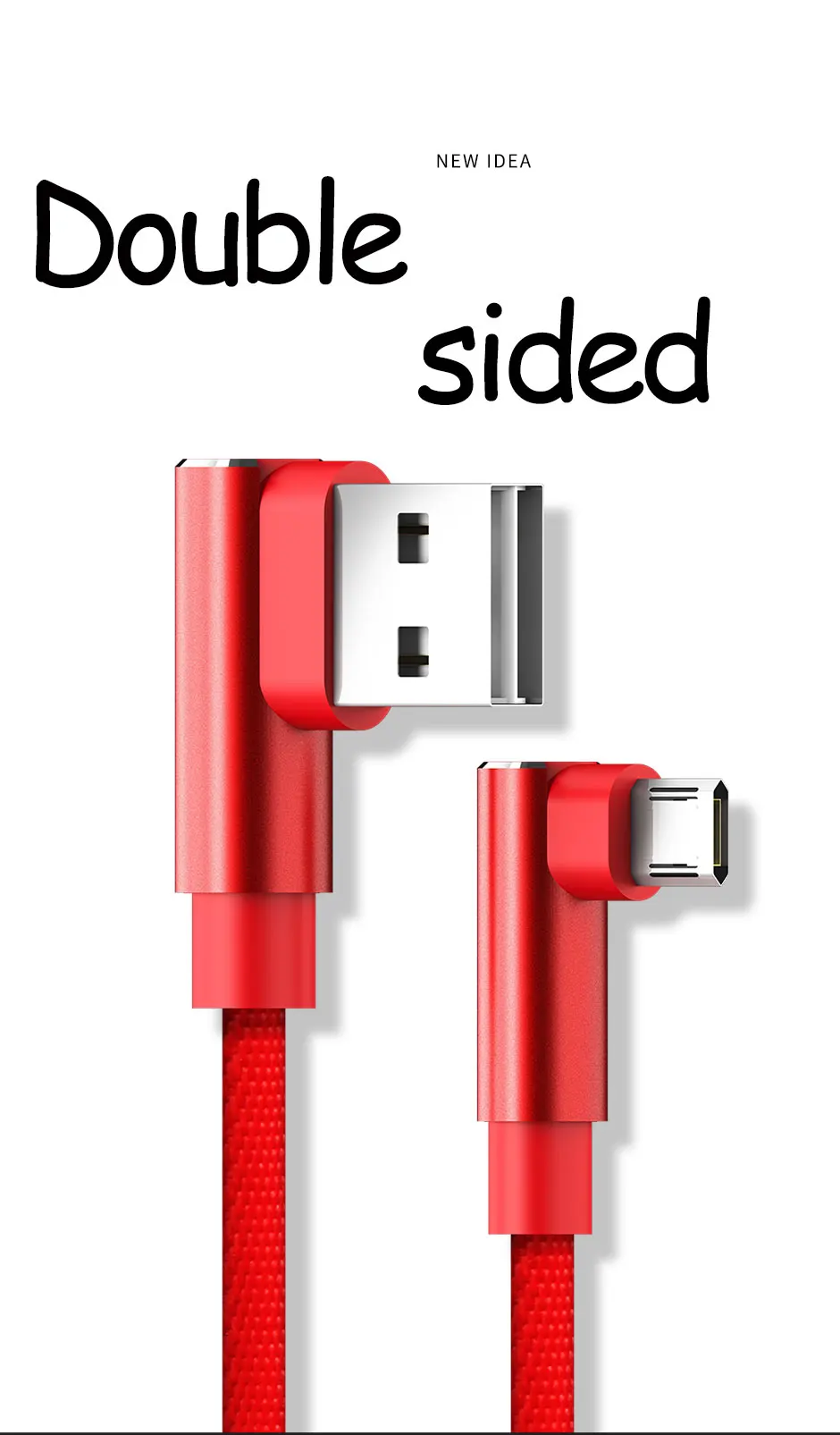 APPACS 90 градусов Micro USB кабель 2.4A быстрое зарядное устройство кабель данных плетеный кабель телефон зарядное устройство кабель для samsung huawei Microusb шнур