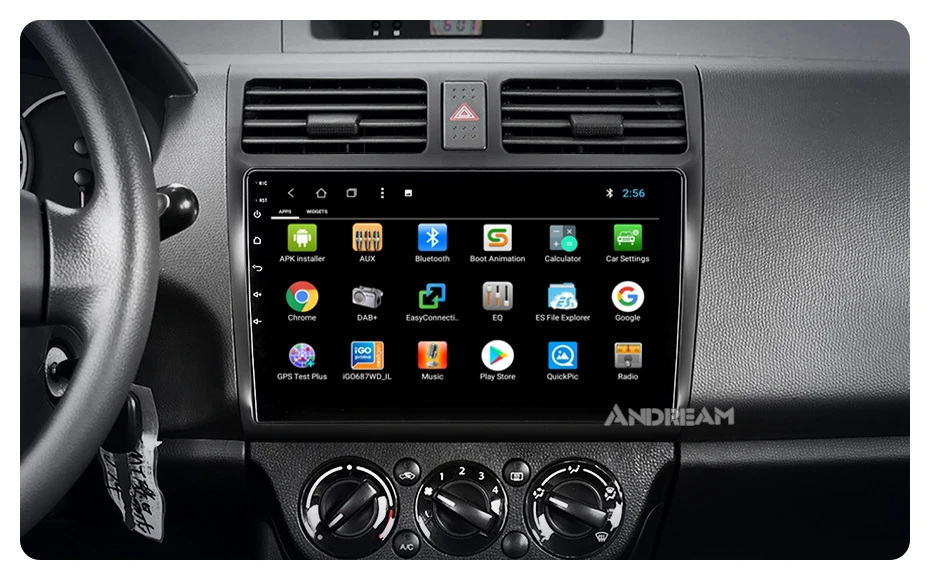 Andream 9 дюймов ips экран Android 8 1 2 + 32G carplay автомобильный мультимедийный плеер радио gps