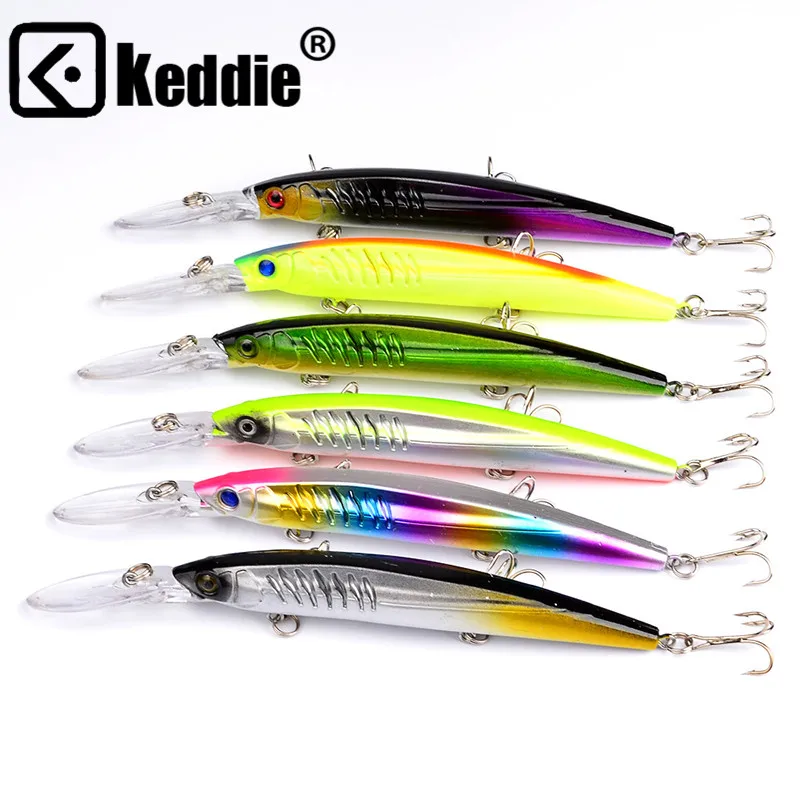 1PCS Fishing Lure Set New Long Tongue Isca Artificial Wobbler Pesca Bait fishing tackle Wholesale Minnow 14.5CM/12.2G | Спорт и