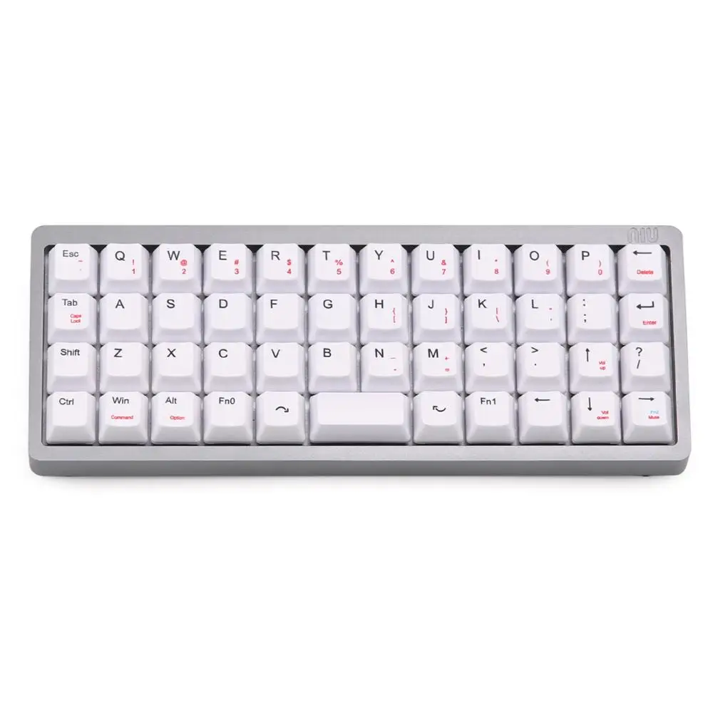 NIU40 белый краситель субкровать OEM профиль колпачки для 40% макета cherry mx