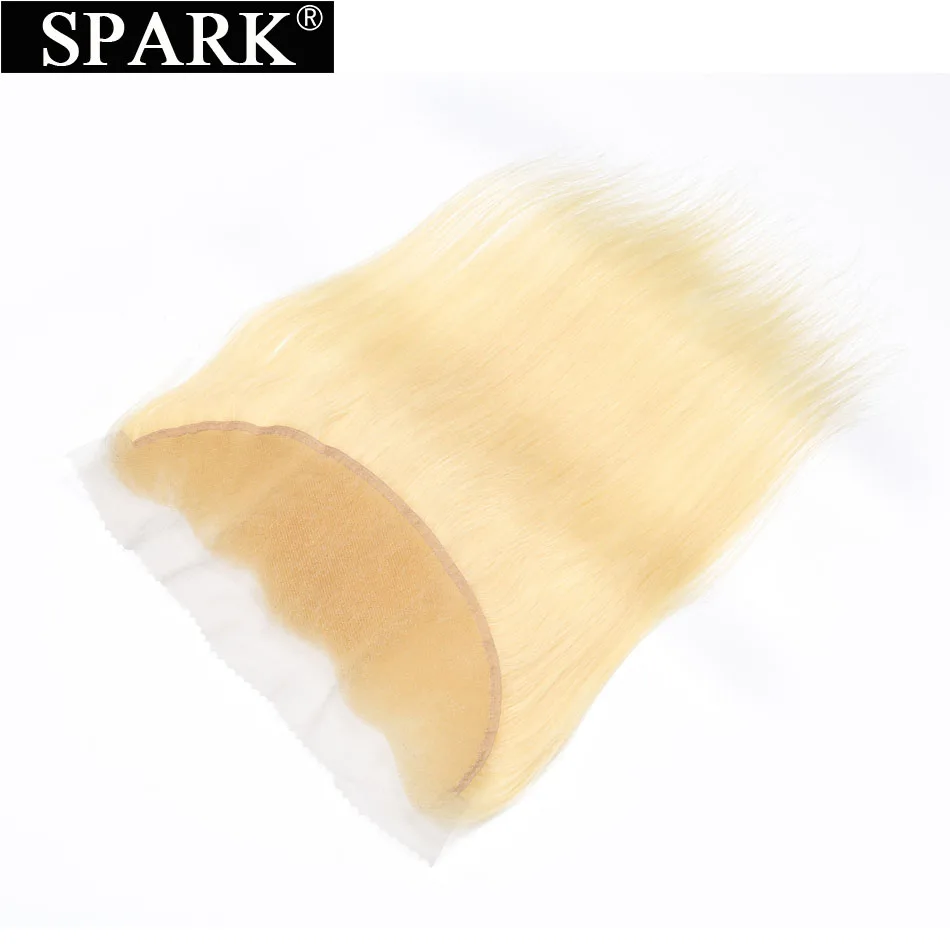 Волосы Remy Spark бразильские 13 дюймов X4 дюйма свободная часть #613 медовые светлые