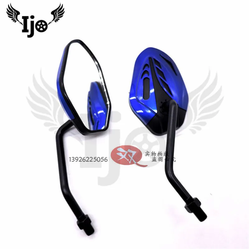

5 color available unviersal 8MM 10MM mirror motorcycle rearview for honda suzuki yamaha moto side mirror motoribke part colorful