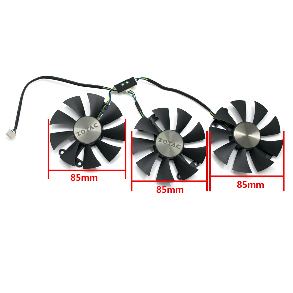 Вентилятор охлаждения GA91S2H 4PIN GTX 980TI для ZOTAC GeForce AMP 6 ГБ GTX980Ti ARCTICSTORM TITAN X 12 Гб 85