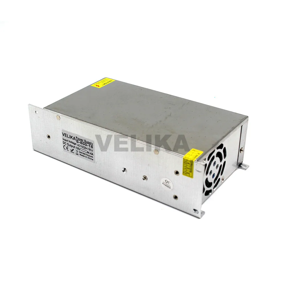 Одиночный выход DC18V трансформатор напряжения AC110V 220V к 44.4A 800W импульсный источник