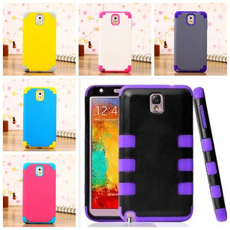 Броня Hybrid Case 3 в 1 ШТ. + Силиконовый Чехол Для Samsung Galaxy NOTE3 N9000 Капа Прочный