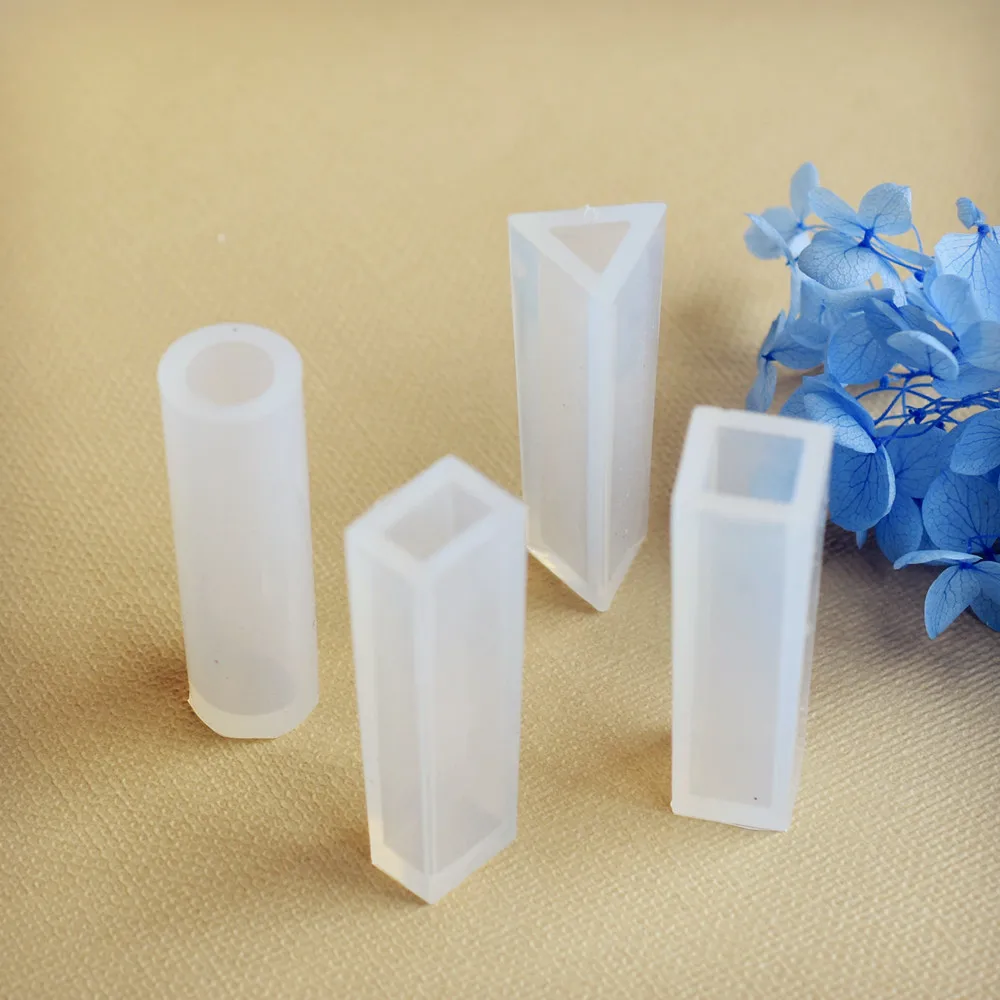Ожерелье формочка для силиконовой Подвески квадратный цилиндр из смолы
