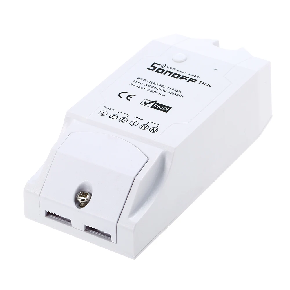SONOFF TH16 16A/3500W TH10 10A/2200W 90-250V умный Wifi переключатель для контроля температуры и влажности беспроводной домашний комплект для автоматизации работы
