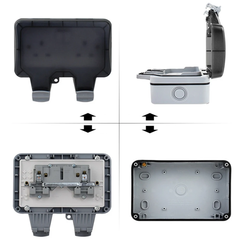 13A с крышкой безопасная наружная розетка переключаемая электрическая коробка