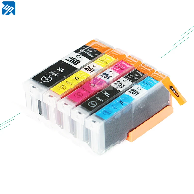 5 шт. PGI 250 BK CLI 251 совместимый чернильный картридж для принтеров canon IP7220 MG5522 MG5620 MG6620